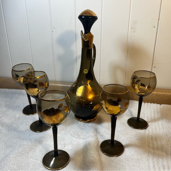Vintage Bohemian Decanter Set - Picture 4 of 8